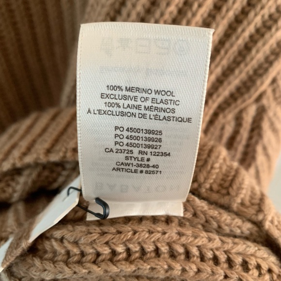 NWOT Babaton Guell Sweater in Dark Sand Brown - Picture 6 of 10
